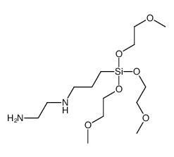 N-[3-[tris(2-methoxyethoxy)silyl]propyl]ethylenediamine structure