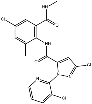 3-chloro-N-[4-chloro-2-methyl-6-(methylcarbamoyl )phenyl]-1-(3-chloropyridin-2-yl)-1H-pyrazole-5-car boxamide图片