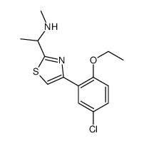 1-[4-(5-chloro-2-ethoxyphenyl)-1,3-thiazol-2-yl]-N-methylethanamine Structure