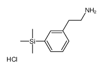 2-(3-trimethylsilylphenyl)ethanamine,hydrochloride Structure