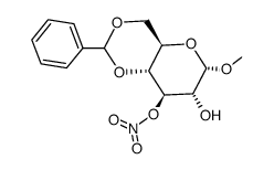 Methyl-4,6-O-benzyliden-α-D-glucopyranosid-3-nitrat Structure