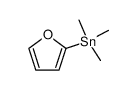 furan-2-yltrimethylstannane结构式