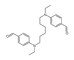 4-[ethyl-[6-(N-ethyl-4-formylanilino)hexyl]amino]benzaldehyde Structure