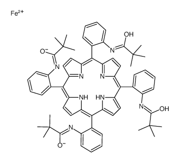 iron (II) meso-tetra(alpha,alpha,alpha,alpha-o-pivalamidophenyl)porphyrin Structure
