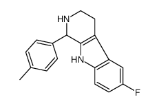 6-fluoro-1-(4-methylphenyl)-2,3,4,9-tetrahydro-1H-pyrido[3,4-b]indole Structure