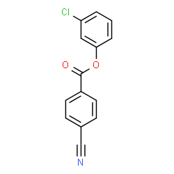 4-Cyanobenzoic acid 3-chlorophenyl ester picture