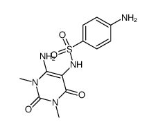 4-Amino-N-(6-amino-1,2,3,4-tetrahydro-1,3-dimethyl-2,4-dioxopyrimidin-5-yl)benzenesulfonamide结构式