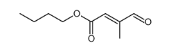 3-methyl-4-oxo-trans-crotonic acid butyl ester Structure