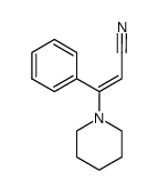 3-phenyl-3-piperidin-1-yl-acrylonitrile Structure