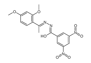 N-[(Z)-1-(2,4-dimethoxyphenyl)ethylideneamino]-3,5-dinitrobenzamide结构式