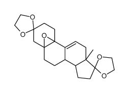 3,3,17,17-bis(ethylenedioxy)-5,10-oxidoestr-9(11)-ene structure