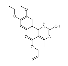 prop-2-enyl 4-(4-ethoxy-3-methoxyphenyl)-6-methyl-2-oxo-3,4-dihydro-1H-pyrimidine-5-carboxylate结构式