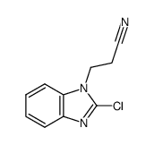 1-β-Cyanoethyl-2-chlorobenzimidazole Structure
