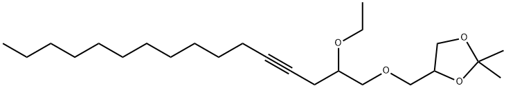 4-[[(2-Ethoxy-4-hexadecynyl)oxy]methyl]-2,2-dimethyl-1,3-dioxolane Structure