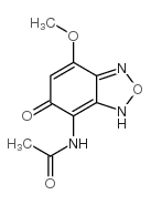 N-(5-methoxy-3-oxo-8-oxa-7,9-diazabicyclo[4.3.0]nona-1,4,6-trien-2-yl)acetamide Structure