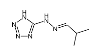 isobutyraldehyde (1(2)H-tetrazol-5-yl)-hydrazone结构式