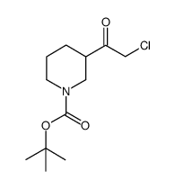 tert-butyl 3-(2-chloroacetyl)piperidine-1-carboxylate结构式