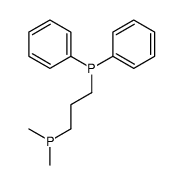 3-dimethylphosphanylpropyl(diphenyl)phosphane结构式