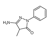 5-amino-2,4-dihydro-4-methyl-2-phenyl-3H-pyrazol-3-one Structure