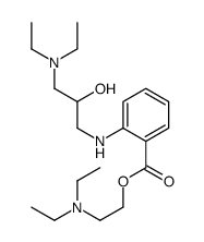 2-(diethylamino)ethyl 2-[[3-(diethylamino)-2-hydroxypropyl]amino]benzoate Structure