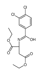 diethyl (2S)-2-[(3,4-dichlorobenzoyl)amino]butanedioate Structure