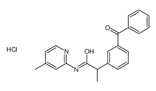 2-(3-benzoylphenyl)-N-(4-methylpyridin-2-yl)propanamide,hydrochloride结构式