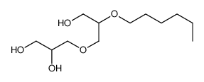 3-(2-hexoxy-3-hydroxypropoxy)propane-1,2-diol结构式