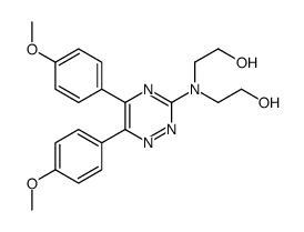 2-[[5,6-bis(4-methoxyphenyl)-1,2,4-triazin-3-yl]-(2-hydroxyethyl)amino]ethanol结构式