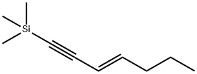(E)-1-(Trimethylsilyl)-3-hepten-1-yne结构式