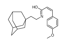 (E)-N-[2-(1-adamantyl)ethyl]-3-(4-methoxyphenyl)prop-2-enamide Structure