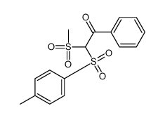 2-(4-methylphenyl)sulfonyl-2-methylsulfonyl-1-phenylethanone Structure