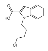 1-(4-chlorobutyl)indole-2-carboxylic acid Structure
