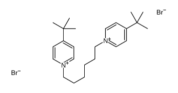 4-tert-butyl-1-[6-(4-tert-butylpyridin-1-ium-1-yl)hexyl]pyridin-1-ium,dibromide Structure