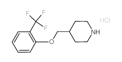 4-[[2-(TRIFLUOROMETHYL)PHENOXY]METHYL]-PIPERIDINE HYDROCHLORIDE structure