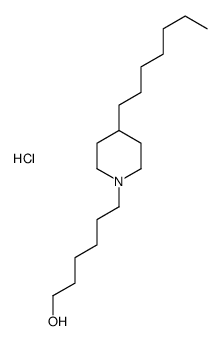 6-(4-heptylpiperidin-1-yl)hexan-1-ol,hydrochloride Structure