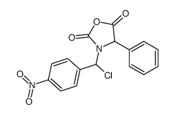 3-[chloro-(4-nitrophenyl)methyl]-4-phenyl-1,3-oxazolidine-2,5-dione Structure