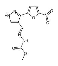 3-(5-nitro-2-furyl)-1H-pyrazole-4-carboxaldehyde-methoxycarbonylhydrazone结构式