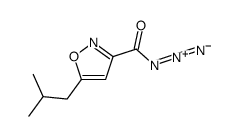 5-(2-methylpropyl)-1,2-oxazole-3-carbonyl azide结构式
