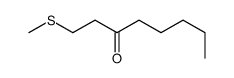 1-methyl thio-3-octanone Structure