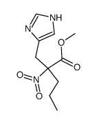 2-(1(3)H-imidazol-4-ylmethyl)-2-nitro-pentanoic acid methyl ester结构式