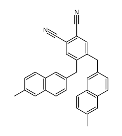 4,5-bis[(6-methylnaphthalen-2-yl)methyl]benzene-1,2-dicarbonitrile Structure