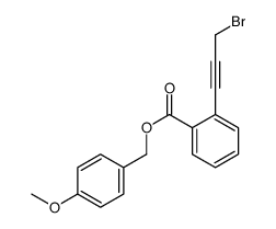(4-methoxyphenyl)methyl 2-(3-bromoprop-1-ynyl)benzoate结构式