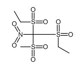 1-(ethylsulfonyl-methylsulfonyl-nitromethyl)sulfonylethane Structure