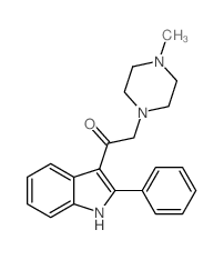 Ethanone,2-(4-methyl-1-piperazinyl)-1-(2-phenyl-1H-indol-3-yl)- Structure