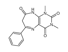 1,3-dimethyl-6-phenyl-7,9-dihydro-1H-pyrimido[4,5-b][1,4]diazepine-2,4,8-trione结构式