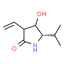 2-Pyrrolidinone,3-ethenyl-4-hydroxy-5-(1-methylethyl)-,(5S)-(9CI) Structure