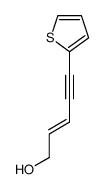 5-thiophen-2-ylpent-2-en-4-yn-1-ol Structure