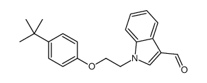 1-[2-(4-tert-butylphenoxy)ethyl]indole-3-carbaldehyde结构式