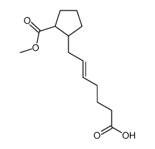 7-(2-methoxycarbonylcyclopentyl)hept-5-enoic acid结构式