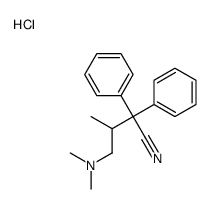 (3-cyano-2-methyl-3,3-diphenylpropyl)-dimethylazanium,chloride结构式